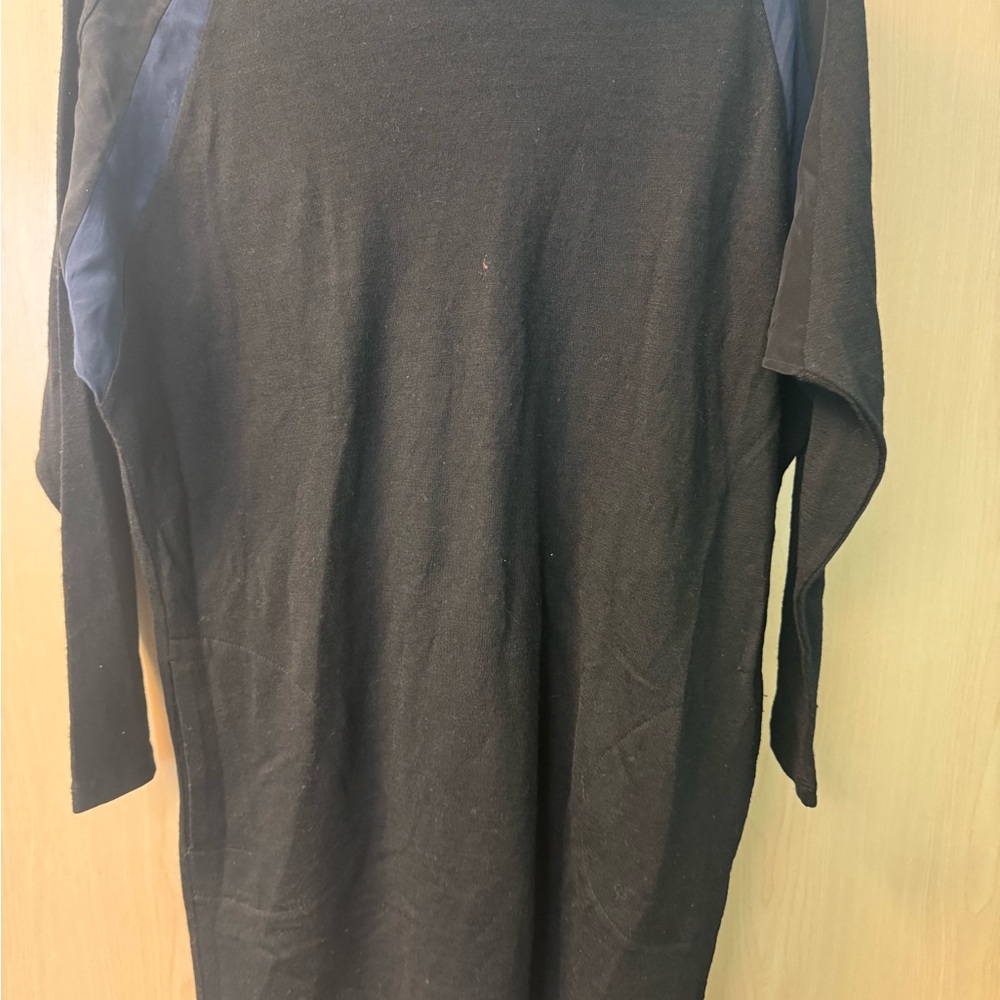 Elegant Black Long Sleeve Dress Tee